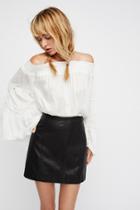 Modern Femme Vegan Leather Mini Skirt By Free People